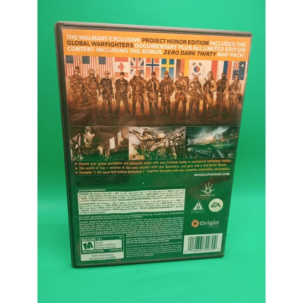 Medal Of Honor War Fighter Project Honor Edition Plus Walmart Exclusive